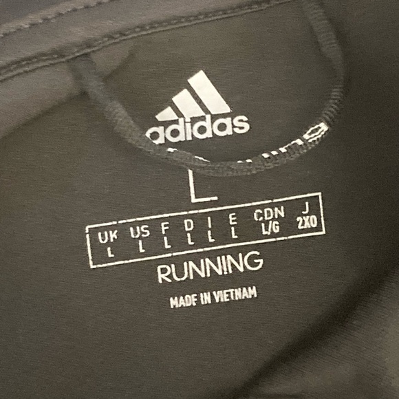 Adidas Running Black Windbreaker Jacket, Size Large - Picture 5 of 7